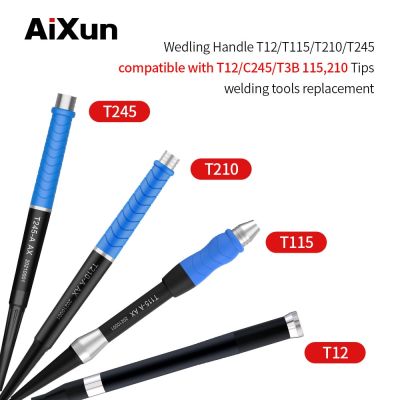 JC Aixun T245 115 T12อุปกรณ์เชื่อมสายไฟที่จับสำหรับ JBC I2C SuGon Tuoer C210 C115 C210ที่จับอเนกประสงค์เครื่องมือส่วนประกอบเครื่องมือ