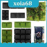 xoia68 Shop 2/4/9 Pockets Vertical Garden Grow Bags Plant Wall Hanging Planting Pots Grow Planter Vegetable Gardening Supplies