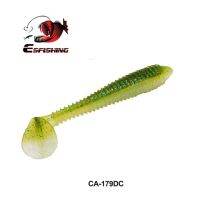 ESFISHING เหยื่อตกปลา Vibro Fat 65 100 125Mm ซิลิโคนนุ่มเบ็ดเพสก้าเทียมฉีดกลิ่นปลาเกลือหนัก