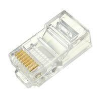 50ชิ้น/ล็อต Rj45 Rj-45 Cat5 Cat5e หัวสายเคเบิ้ลโมดูลาร์ปลั๊กอีเธอร์เน็ตตัวเชื่อมต่อเครือข่ายชุบทองดีที่สุด