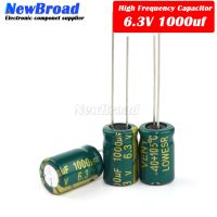 10PCS Aluminum electrolytic capacitor 1000UF 6.3V 10V 16V 25V 35V 50V 63V 80V 100V high frequency low resistance longlife 1000UF