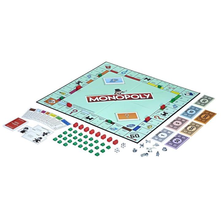 Monopoly Board Game for Ages 8+, For 2-6 Players, Includes 8 Tokens (Tokens  May Vary) - Monopoly