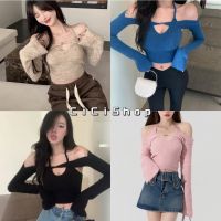 ลดล้างสต๊อก ส่วนลด 50 สำหรับคุณ✜ Cicishop(8428/1162)Set 2ชิ้น สายเดี่ยวคล้องคอ เสื้อคลุมไหล่ไหมพรม สวยเซ็กซี่สไตล์โบฮีเมี่ยน