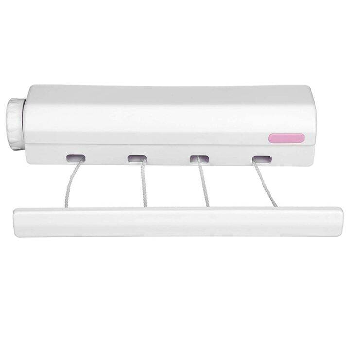 Retractable Clothesline Telescopic Indoor Outdoor Wall Mounted Clothes