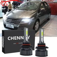 ชุดหลอดไฟหน้าฮาโลเจน LED 6000K แบบเปลี่ยน สําหรับ Honda City TMO 5thGen ปี 2008-2014 2011 2012 2013 รับประกัน 10 เดือน