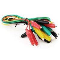 ◐✢ Color Wire Small / Medium / Large Test Wire Alligator Clips Connection Wire 5 Colors 10PCS 50cm Long