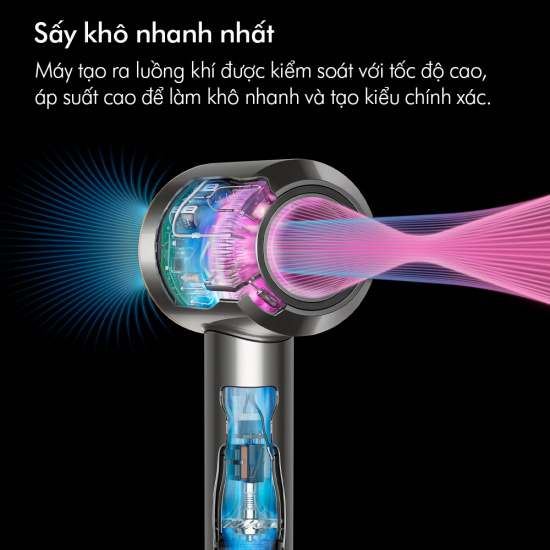 Dyson supersonic tm hair dryer hd08 vinca blue rosé - máy sấy tóc - ảnh sản phẩm 3