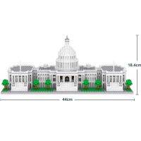 3796Pcs World Famous Architecture Model Building Blocks The White House 3D รุ่น DIY Mini Diamond Blocks อิฐของเล่นสำหรับเด็ก