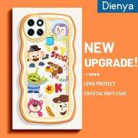 เคส Dienya สำหรับ Infinix Smart 6 Smart 6 Plus เคสการ์ตูนน่ารักลาย Nasa Buzz Lightyear ใหม่ Colour Macaron Wave Border กันกระแทกแบบใสนิ่มเคสมือถือความคิดสร้างสรรค์เคสกล้องซิลิกาเจลฝาครอบป้องกัน