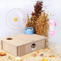 Spot parcel post Wooden Hamster Nest Djungarian Hamster Six-Bedroom Hiding Nest Maze Multi-Grid Wooden Wooden Small Toy Nest