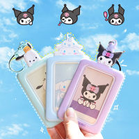 Kawaii Sanrio Kuromi การ์ดแขน Cinnamoroll Pochacco น่ารัก Bus Mcard นักเรียน ID การ์ดการ์ตูนพวงกุญแจป้องกันของขวัญ