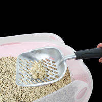 1PCS Cat Litter Shovel Bucket For Dog Cat Comfortable Rubber Handle Litter Box Stainless Steel Shovel For