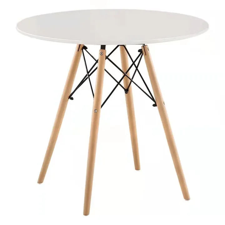 Kruzo Pine Wood Round Dining Table 60cm, Round Dining Table 60cm