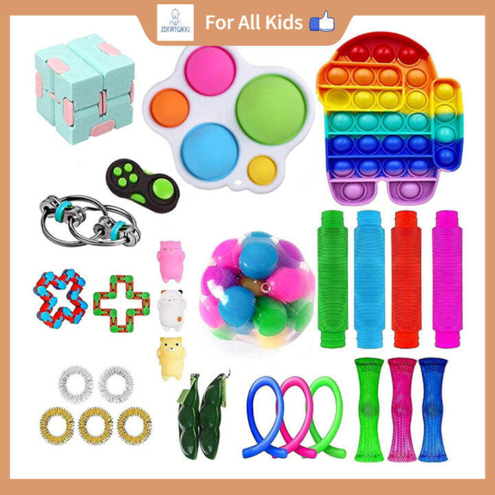 Tiktok Fidget Toys Set Sensory Toys Pack for Kids Simple Dimple ...