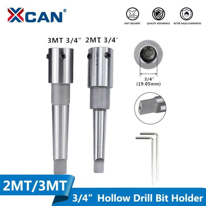 XCAN Morse Taper Arbor MT2/MT3 For 3/4 Inch Weldon Shank Annular Cutter