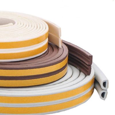 Weather Stripping Door Seal Strip 33Feet/10M Soundproofing Self Adhesive Foam Weatherstrip Door Window Sealing Strip Tape