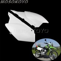 ฝาครอบโครงด้านข้างพลาสติกทางวิบากฝาครอบแผ่นแผงด้านข้างสำหรับ Kawasaki D-Tracker X KLX250 2008-2019 KLX250S KLX250SF