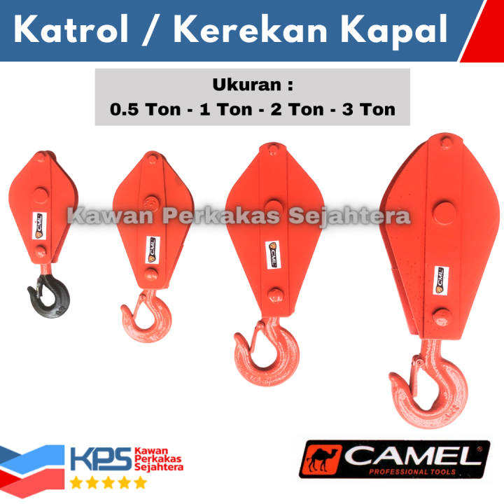 Camel Katrol Kapal 0 5 Ton 1 Ton 2 Ton 3 Ton Kerekan Timba