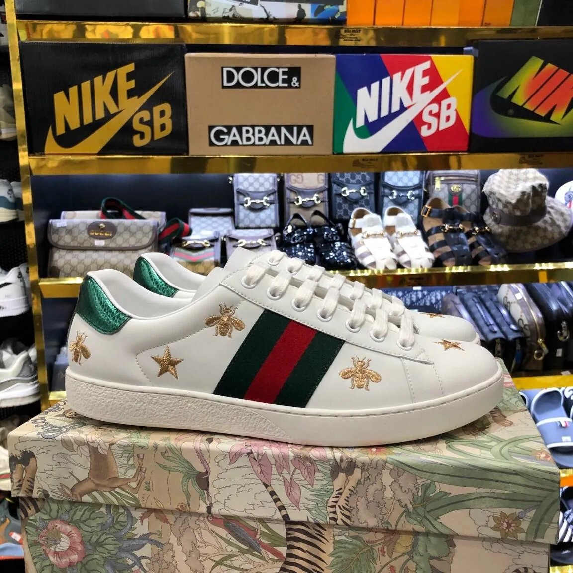 Giày sneaker Gucci Ong Sao | Bản Siêu Cấp (Freeship, Full Box) 