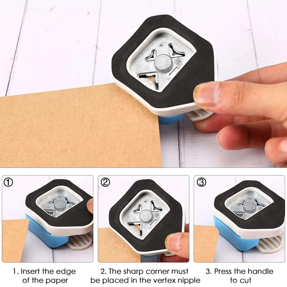 3-in-1 Corner Rounder Paper Round Corner Edges Punch Card Scrapbooking Tool