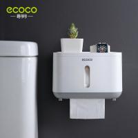 ecoco กล่องใส่ทิชชู่ ที่ใส่ทิชชู่ พร้อมที่วางของ ลิ้นชักเก็บของ วางโทรศัพท์ ขยายเสียง ติดตั้งง่าย แข็งแรง ไม่ต้องเจาะผนัง