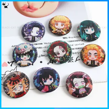 Anime Brooch Pins Demon Slayer, Demon Slayer Acrylic Badge