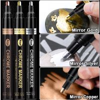 Liquid Reflective Chrome Mirror Marker Pen DIY Paint Mirror Chrome Metallic Craftwork Pen Gold Silver Copper Student Art Supplie