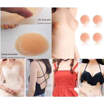 Reusable Silicone invisible bra inserts Pads Push Up Enhancer Breast Strapless  Bra Pad