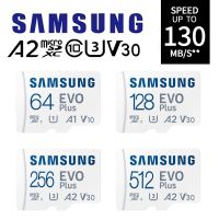 Samsung - การ์ดหน่วยความจำ microSD 64GB 128GB 256GB 512GB ความเร็ว 130MB/s