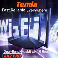 Tenda AX2 Pro Gigabit Router WiFi-6 Dual-Band Wireless OFMD IPV6 4 MU-MIMO Beamforming AP Bridge บ้านครอบคลุม802.11ax