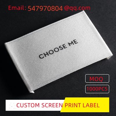 Custom Clothing Tags / Labels For Your Brand Customized Made Woven Labels Fabric Labels For Bag Clothing