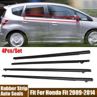 【LZ】 Carro Janela Vidro Weatherstrip impermeável Auto Vedação Tiras de Borracha Fit para Honda Fit 2009 2010 2011 2012 2013 2014 4pcs