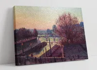 Maximilien Luce,ปารีสเห็นได้จากงานพิมพ์ศิลปะบนผืนผ้าใบสำหรับติดกำแพง Seine-1ชิ้นมีกรอบหรือไร้กรอบ