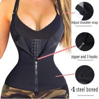 Adjustable Hook Waist Slimming Belt Corset Zipper Sauna Belt Cellulite Cincher Body Shaper Belly Tummy Abdomen Control Burn Fat