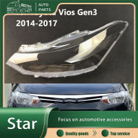 RTO ฝาครอบไฟหน้าเลนส์ไฟหน้าสำรองสำหรับโตโยต้า Vios Gen3 2014 2015 2016 2017คุณภาพจริง