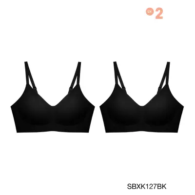 (แพ็ค 2 ชิ้น) Sabina เสื้อชั้นใน Seamless Fit รุ่น Soft Collection รหัส SBXK127 สีดำ
