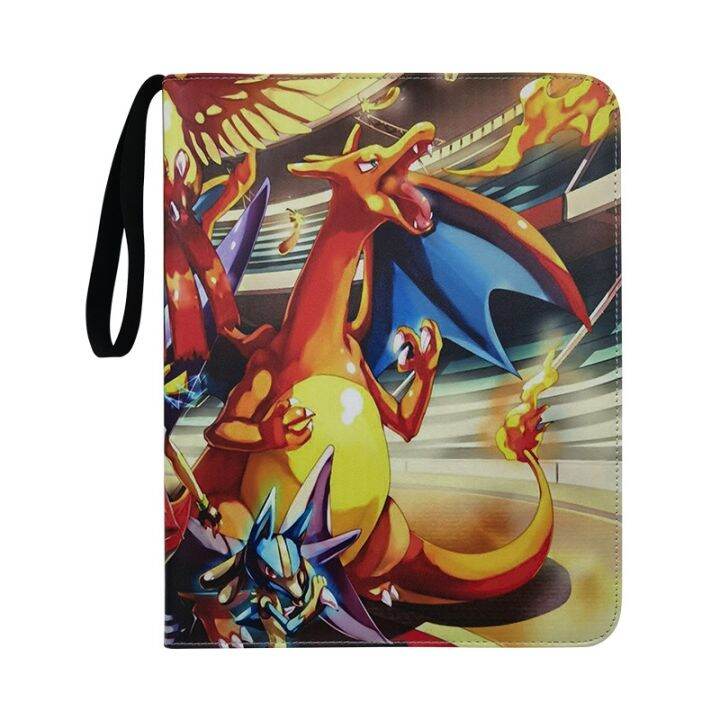 400Pcs Card Pokemon Album 4 Pocket Zipper Binder Folder Pokemon Battle