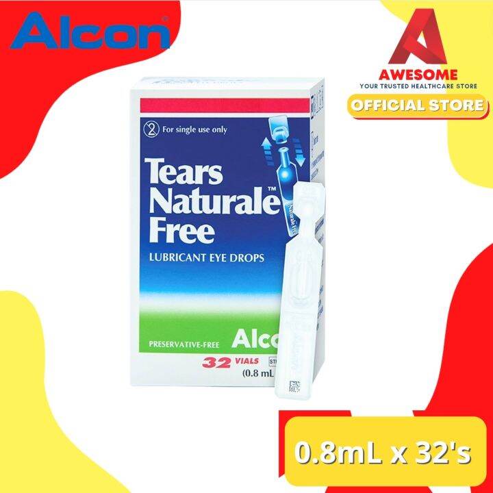 Alcon Tears Naturale Free Lubricant Eye Drops 08ml X 32s Lazada 1834