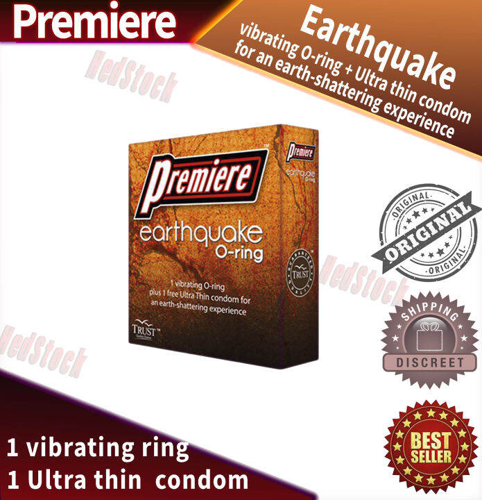 Earthquake O Ring 1pack / 1 thin Condom & 1 vibrator Lazada PH