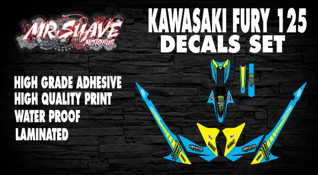 kawasaki fury decals