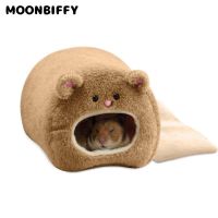 Hamster Soft Warm Bed Rat Hammock Pig Squirrel Winter Pet Toy Hamster Cage House Hanging Nest+Mat House Bed Animal Mice Rat Nest