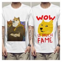 ? เสื้อชิบะ Shiba &amp; Dogecoin ???  เสื้อยืดUnisex เสื้อยืดโอเวอร์ไซส์