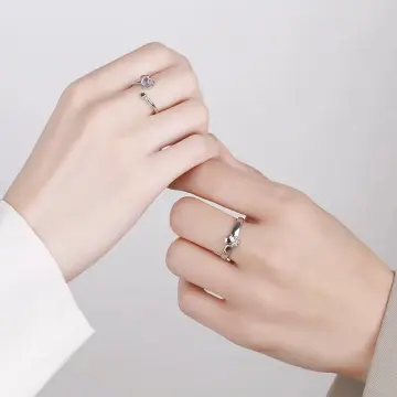 Adjustable couple hot sale rings online