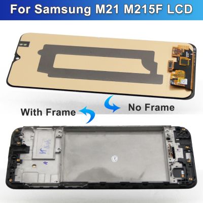 6.4 Super AMOLED M21 Display for Samsung Galaxy M21 M215 M215F M215F/DS Lcd Display Touch Screen Digitizer Assembly Parts