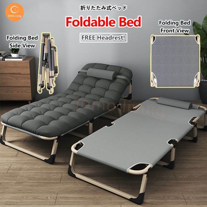 SG Ready Stocks Japanese Portable Folding Bed Single Bed 75cm Wide