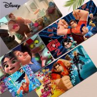 แผ่นรองเมาส์ลาย Disney-It Ralph ตลกๆแผ่นเดสก์ท็อปไม่เหมือนใครขนาดแผ่นเมาส์เกมสำหรับตัวล็อคขอบขนาดใหญ่แผ่นรองคีย์บอร์ดเกม