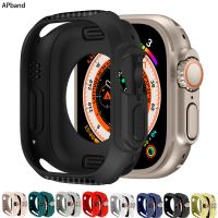 Case For Apple Watch Ultra 49mm Smartwatch Protective TPU Silicone Protector Bumper Accessories Iwatch Series Ultra 49 mm Cover