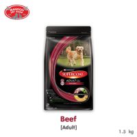 HOG อาหารสุนัข [MANOON] Supercoat Adult with Beef 1.5kg  โต รสเนื้อ อาหารหมา  สำหรับสุนัข