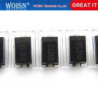 100pcs/lot SS310 SR3100 SMD SR310 Schottky Barrier Rectifier Diode 3A 100V DO-214AC SMA GREAT IT In Stock