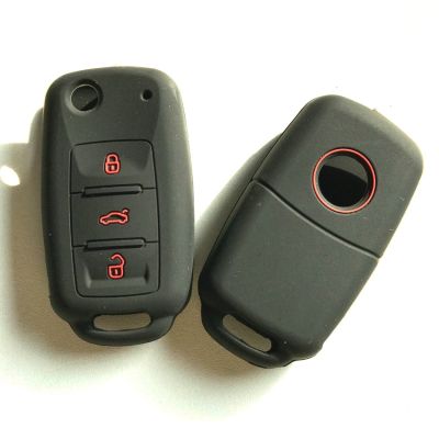 huawe Silicone Car Key Cover Protection Case Holder For VW Golf POLO Bora For Skoda For Seat Leon Toledo Altea Ibiza Remote FOB Shell